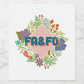 FA&FO – 検索のまわりにと検索 ワインラベル (シングルラベル)