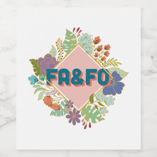 FA&FO – 検索のまわりにと検索 ワインラベル (シングルラベル)