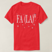 Fa La8クリスマス数学先生指数おたくサンタ Tシャツ (デザイン正面)