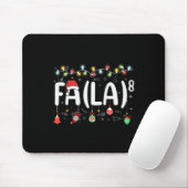 Fa (la)8おもしろい Christmas Santa Fa La Math先生 マウスパッド (マウス)