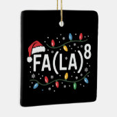 FA (LA)8クリスマスサおもしろいンタファラサス先生 セラミックオーナメント (右)