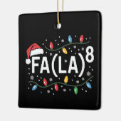 FA (LA)8クリスマスサおもしろいンタファラサス先生 セラミックオーナメント (左)