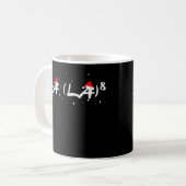 Fa La 8クリスマス数学先生学生のおもしろいクリスマス コーヒーマグカップ (正面左)