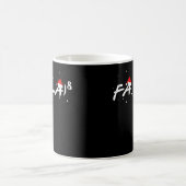 Fa La 8クリスマス数学先生学生のおもしろいクリスマス コーヒーマグカップ (中央)