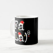 Fa La 8 -おもしろい Christmas Mathおたくおもしろい, Math Te コーヒーマグカップ (正面左)