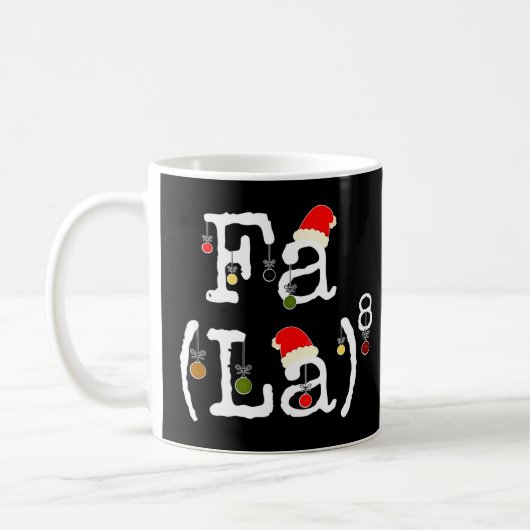 Fa La 8 -おもしろい Christmas Mathおたくおもしろい, Math Te コーヒーマグカップ (左)