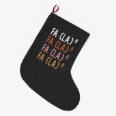 FA (LA)8 おもしろネิร์ド数学 ラージクリスマスストッキング (正面 (吊り時))