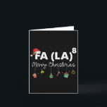 Fa (la)8 クリスマス サンタ ファ ラ 数学教師 面白い カード<br><div class="desc">Fa (la)8 クリスマス サンタ ファ ラ 数学教師 面白い</div>
