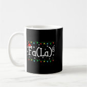 Fa (la)8 楽しいクリスマス サンタ ファ・ラ・数学教師 コーヒーマグカップ (左)
