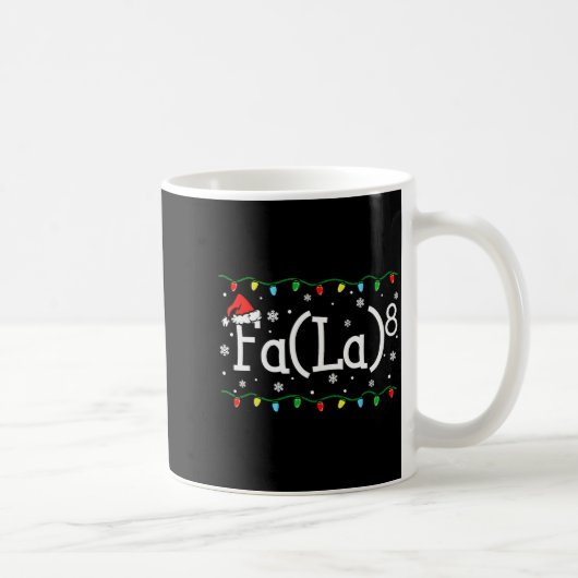 Fa (la)8 楽しいクリスマス サンタ ファ・ラ・数学教師 コーヒーマグカップ (右)