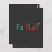 FA（LA）8 面白いオタク数学のクリスマスプレゼント ポストカード (正面/裏面)