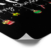 Fa (la)8 Christmas Santa Fa La Mathおもしろい先生 ポスター (角)