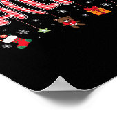 Fa (la)8 Christmas Santa Fa La Mathおもしろい先生 ポスター (角)