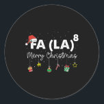 Fa (la)8 Christmas Santa Fa La Mathおもしろい先生 ラウンドシール<br><div class="desc">Fa (la)8 Christmas Santa Fa La Mathおもしろい先生</div>