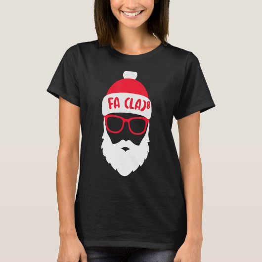 FA LA 8 Christmas Santa Fa La Math Tシャツ (正面)
