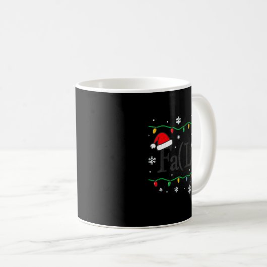 Fa (la) 8 Funny Math Teacher Christmas Ugly Sweate コーヒーマグカップ (正面右)