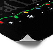 Fa (la) 8 Funny Math Teacher Christmas Ugly Sweate ポスター (角)