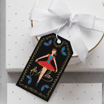 Fa La Christmas Nutcracker Ballet Dancer To & From ギフトタグ<br><div class="desc">Beautiful, whimsical, and magical to from holiday gift tag. We've hand-painted all the illustrations and typography that you see in this holiday gift tag design. Our design features a beautiful nutcracker ballet dancer wearing beautiful nutcracker red and blue gold accents. Our hand-drawn "Fa La La" typography pairs perfectly with our...</div>