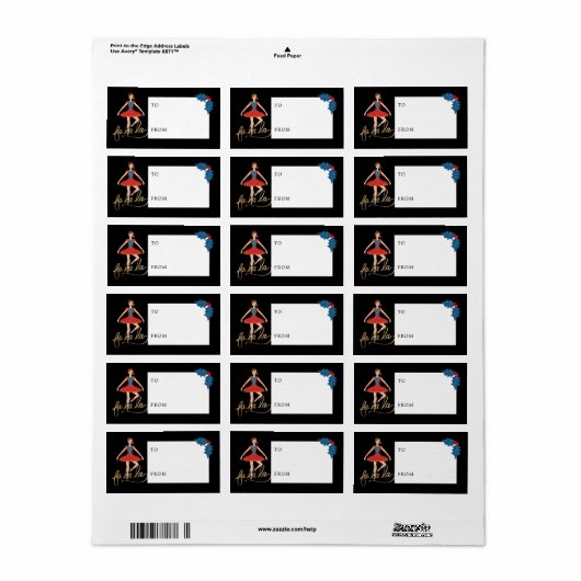 Fa La Christmas Nutcracker Ballet Dancer To & From ラベル (フルシート)