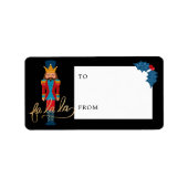 Fa La Christmas Nutcracker To & From Black Label ラベル (正面)
