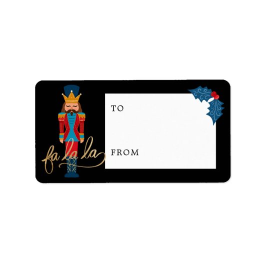 Fa La Christmas Nutcracker To & From Black Label ラベル (正面)