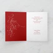 Fa la - Christmas Song Carol Red – 家族愛 シーズンカード (内部)