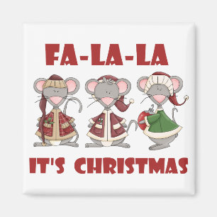 Fa La Christmas Tシャツとギフト マグネット
