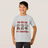 Fa La Christmas Tシャツとギフト Tシャツ (正面フル)