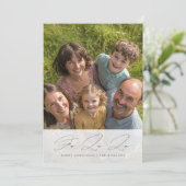 Fa La Joyful Christmas Family Photo シーズンカード (スタンド正面)