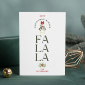 Fa La Laエレガント Christmas写真パーソナライズされた シーズンカード