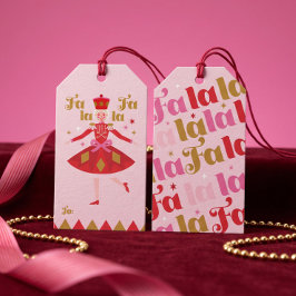 Fa La La ナッティクリッカー バレエ ピンク ガーリー クリスマス To ギフトタグ