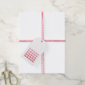 "Fa La La"ピンクのクリスマスギフトタグ ギフトタグ (より糸付き)