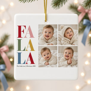 Fa La La フォト ベビー クリスマス オーナメント