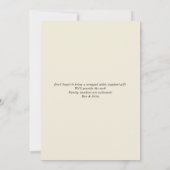 Fa La La レッド ホリデー カクテル ホワイト エレファント パーティー 招待状 (裏面)