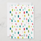 FA LA LA 3 PHOTOフェスティバルおもしろいキッズ明るいカラフル シーズンカード (裏面)