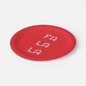 Fa La La christmas ペーパープレート (アングル)