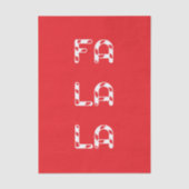 Fa La La christmas 薄葉紙 (正面)