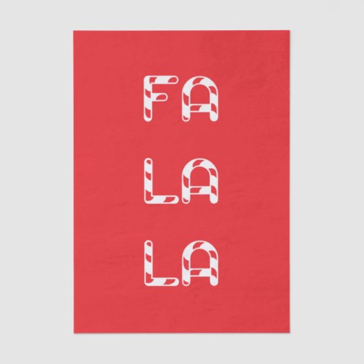 Fa La La christmas 薄葉紙 (正面)