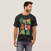 Fa La La Coquette Christmas Gingerbread Tree Tシャツ (正面フル)