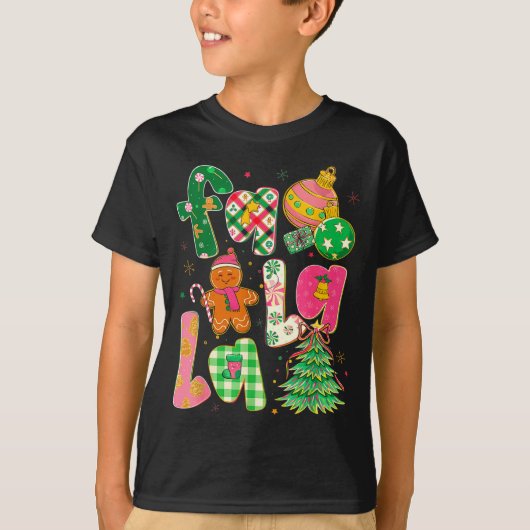 Fa La La Coquette Christmas Gingerbread Tree  Tシャツ (正面)