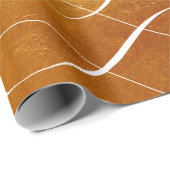 Fa la la Deck the Holes – クリスマス金ゴールドリッチ ラッピングペーパー (ロールコーナー)