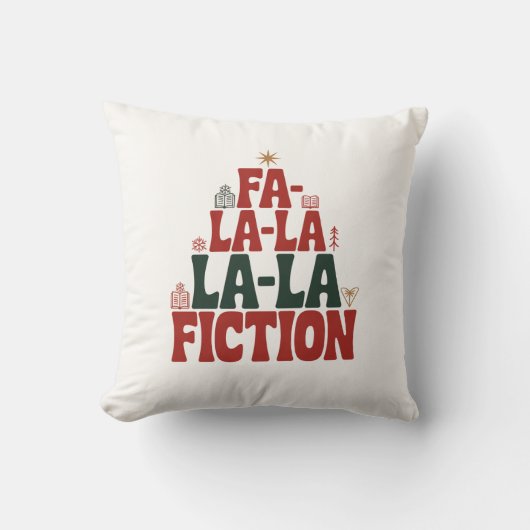 Fa-la-la Fiction Cozy Christmas Accent クッション (正面)