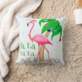 Fa La La Flamingo Xmas クッション (ブランケット)