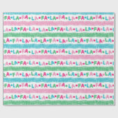 Fa La La Garland- Christmas Wrapping Paper Roll ラッピングペーパー (フラット)