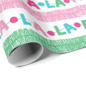 Fa La La Garland- Christmas Wrapping Paper Roll ラッピングペーパー (ロールコーナー)