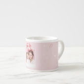 Fa La La La Blush Pink Christmas Photo  エスプレッソカップ (正面右)