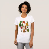Fa La La La Christmas Holiday Cartoon Art Tシャツ (正面フル)