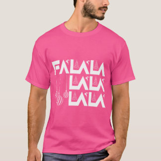 Fa La La La La" モダングラフィッククリスマス Tシャツ