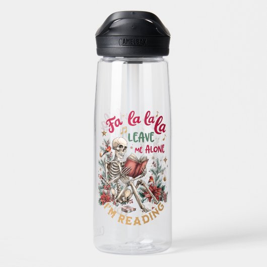Fa La La La Leave Me Alone I'm Reading  ウォーターボトル (背面)