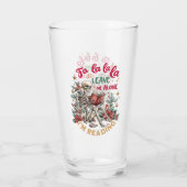 Fa La La La Leave Me Alone I'm Reading タンブラーグラス (裏面)